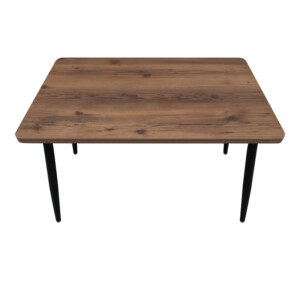 Τραπέζι Levico Megapap Mdf - μεταλλικό χρώμα καπνιστή καρυδιά 130x75x75εκ. - Image 5