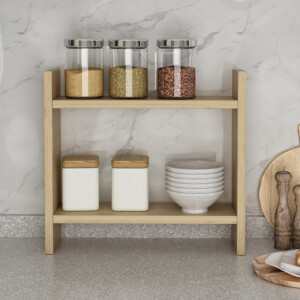 Ραφιέρα κουζίνας Denver Megapap χρώμα sapphire oak 34x10x30εκ. - Image 2