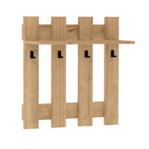 Κρεμάστρα τοίχου Carina Megapap χρώμα sapphire oak 70x18x70εκ. - Image 2