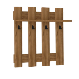 Κρεμάστρα τοίχου Carina Megapap χρώμα καρυδί 70x18x70εκ. - Image 2