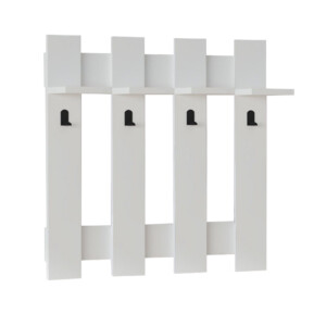 Κρεμάστρα τοίχου Carina Megapap χρώμα λευκό 70x18x70εκ. - Image 2