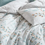 Σετ παπλωματοθήκη Lendell Cotton Box 4 τμχ Διπλή (200x220) χρώμα μέντα - λευκό - Image 2