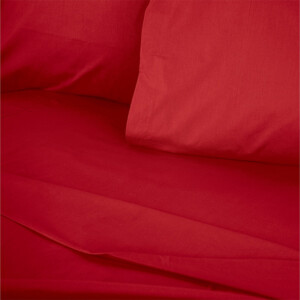 Σεντόνι Tonne Cotton Box Μονό (180x240) χρώμα κόκκινο - Image 2