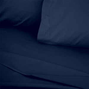 Σεντόνι Tonne Cotton Box Διπλό (240x260) χρώμα σκούρο μπλε - Image 2