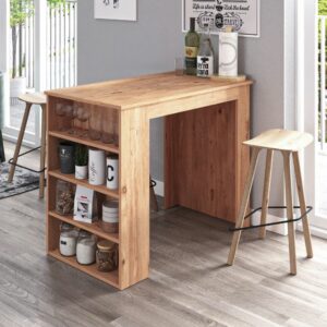 Τραπέζι μπαρ Toska Megapap χρώμα pine oak 112