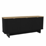 Μπουφές Bohema Megapap χρώμα μαύρο - sepet oak 180x47x76,6εκ. - Image 7
