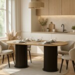 Τραπέζι Bohema Megapap χρώμα μαύρο - sepet oak 180x90x77,7εκ. - Image 7