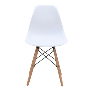 Καρέκλα τραπεζαρίας Nova Megapap PP λευκό - ξύλινο φυσικό πόδι 46x51x80εκ. - Image 5