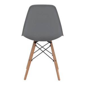 Καρέκλα τραπεζαρίας Nova Megapap PP γκρι - ξύλινο φυσικό πόδι 46x51x80εκ. - Image 7