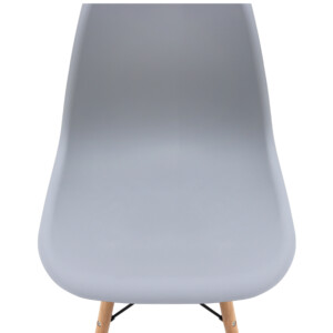 Καρέκλα τραπεζαρίας Nova Megapap PP γκρι - ξύλινο φυσικό πόδι 46x51x80εκ. - Image 8