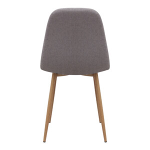 Καρέκλα τραπεζαρίας Iris Megapap μπεζ ύφασμα - μεταλλικό φυσικό πόδι 43x50x85εκ. - Image 7