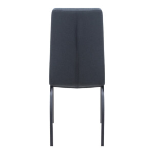 Καρέκλα τραπεζαρίας Fina Megapap ανθρακί ύφασμα - μεταλλικό μαύρο πόδι 43x58x95εκ. - Image 8