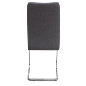Καρέκλα τραπεζαρίας Laura Megapap γκρι ύφασμα - μεταλλική βάση χρωμίου 42x58x98εκ. - Image 7