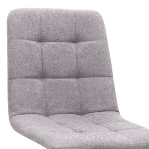 Καρέκλα τραπεζαρίας Bianca Megapap μπεζ ύφασμα - μεταλλικό μαύρο πόδι 43x56x84εκ. - Image 11