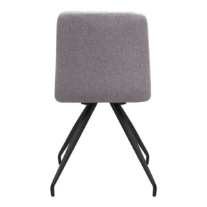 Καρέκλα τραπεζαρίας Bianca Megapap μπεζ ύφασμα - μεταλλικό μαύρο πόδι 43x56x84εκ. - Image 9