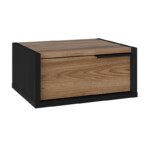 Κομοδίνο επιτοίχιο Eco Megapap χρώμα black wood - καρυδί 40x33x18,5εκ. - Image 5