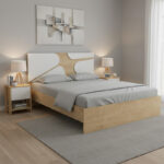 Κρεβάτι Bergamo Megapap χρώμα φυσικό οξιάς 160x200εκ. - Image 2