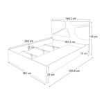 Κρεβάτι Bergamo Megapap χρώμα φυσικό οξιάς 160x200εκ. - Image 5