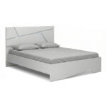 Κρεβάτι Efes Megapap χρώμα λευκό 160x200εκ.