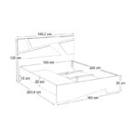 Κρεβάτι Efes Megapap χρώμα λευκό 160x200εκ. - Image 5