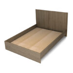 Κρεβάτι Troy Megapap χρώμα καρυδί 140x190εκ. - Image 3