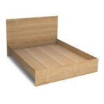 Κρεβάτι Troy Megapap χρώμα φυσικό οξιάς 150x200εκ. - Image 3