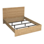 Κρεβάτι Troy Megapap χρώμα φυσικό οξιάς 150x200εκ. - Image 4