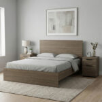 Κρεβάτι Troy Megapap χρώμα καρυδί 150x200εκ. - Image 2