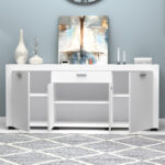 Μπουφές Joseph Megapap χρώμα λευκό 177x40x76εκ. - Image 3