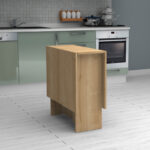 Τραπέζι Pepe Megapap επεκτεινόμενο χρώμα φυσικό οξιάς 28(56+56)x77x75εκ. - Image 4