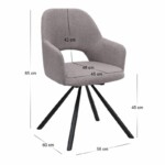 Σετ τραπεζαρία 5τμχ Rubes - Gabriel Megapap χρώμα φυσικό οξιάς - ανοιχτό μπεζ Ø100x78εκ. - Image 5