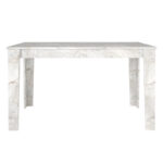 Τραπέζι Darlen Megapap χρώμα λευκό εφέ μαρμάρου 125x72x74εκ. - Image 8