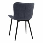 Σετ τραπεζαρία 5τμχ Darlen - Chiara Megapap χρώμα sapphire oak - ανθρακί 125x72x74εκ. - Image 3