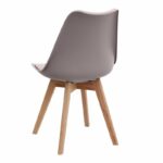 Σετ τραπεζαρία 5τμχ Darlen - Viva Megapap χρώμα λευκό - cappuccino 125x72x74εκ. - Image 3