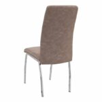 Σετ τραπεζαρία 5τμχ Darlen - Alma Megapap χρώμα λευκό - μπεζ 125x72x74εκ. - Image 3