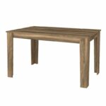 Σετ τραπεζαρία 5τμχ Darlen - Iris Megapap χρώμα καρυδί - γκρι 125x72x74εκ. - Image 4