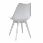 Σετ τραπεζαρία 5τμχ Darlen - Viva Megapap χρώμα sencron black - λευκό 125x72x74εκ. - Image 3