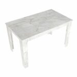 Σετ τραπεζαρία 5τμχ Darlen - Bianca Megapap χρώμα λευκό εφέ μαρμάρου - γκρι 125x72x74εκ. - Image 5