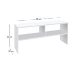 Έπιπλο τηλεόρασης Beirut Megapap χρώμα λευκό 80x30x40εκ. - Image 3