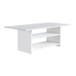 Τραπεζάκι σαλονιού Dallas Megapap χρώμα λευκό 90x50x45εκ. - Image 2