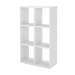 Βιβλιοθήκη Cube Megapap χρώμα λευκό 60x20x90εκ. - Image 2