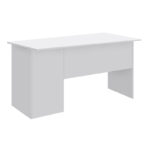 Γραφείο εργασίας με κλειδαριά Moto Megapap χρώμα λευκό 120x80x75εκ. - Image 4