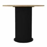 Σετ τραπεζαρία 5τμχ Bohema - Kevin Megapap χρώμα μαύρο/sepet oak - μουσταρδί Ø90x77,7εκ. - Image 5