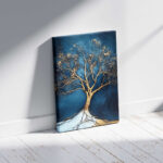 Πίνακας σε καμβά "Golden Tree" Megapap ψηφιακής εκτύπωσης 70x100x3εκ. - Image 3