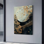 Πίνακας σε καμβά "Golden Moon" Megapap ψηφιακής εκτύπωσης 70x100x3εκ. - Image 2