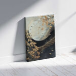 Πίνακας σε καμβά "Golden Moon" Megapap ψηφιακής εκτύπωσης 70x100x3εκ. - Image 3