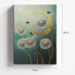 Πίνακας σε καμβά "Wildflowers" Megapap ψηφιακής εκτύπωσης 70x100x3εκ. - Image 4