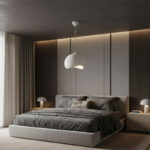 Φωτιστικό οροφής Yontu Megapap E27 fiberglass μονόφωτο χρώμα λευκό 34x29x120εκ. - Image 6