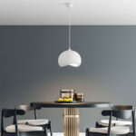 Φωτιστικό οροφής Yontu Megapap E27 fiberglass μονόφωτο χρώμα λευκό 34x29x120εκ. - Image 8