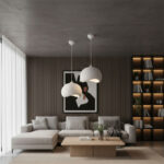 Φωτιστικό οροφής Yontu Megapap E27 fiberglass μονόφωτο χρώμα λευκό 34x29x120εκ. - Image 10